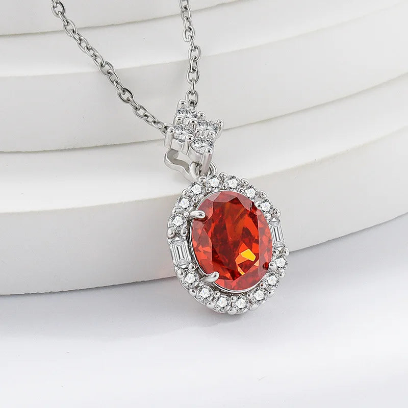 Sparkling Ice Flower Cut Zircon Necklace 925 Sterling Silver Collarbone Chain Ladies Wedding Gorgeous Jewelry
