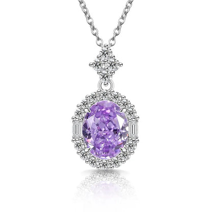 Sparkling Ice Flower Cut Zircon Necklace 925 Sterling Silver Collarbone Chain Ladies Wedding Gorgeous Jewelry