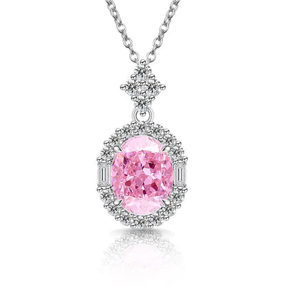 Sparkling Ice Flower Cut Zircon Necklace 925 Sterling Silver Collarbone Chain Ladies Wedding Gorgeous Jewelry