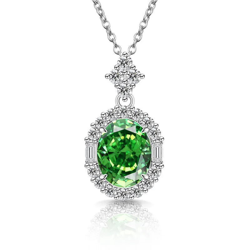 Sparkling Ice Flower Cut Zircon Necklace 925 Sterling Silver Collarbone Chain Ladies Wedding Gorgeous Jewelry